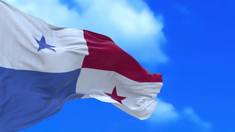 seamless loop of panama flag.