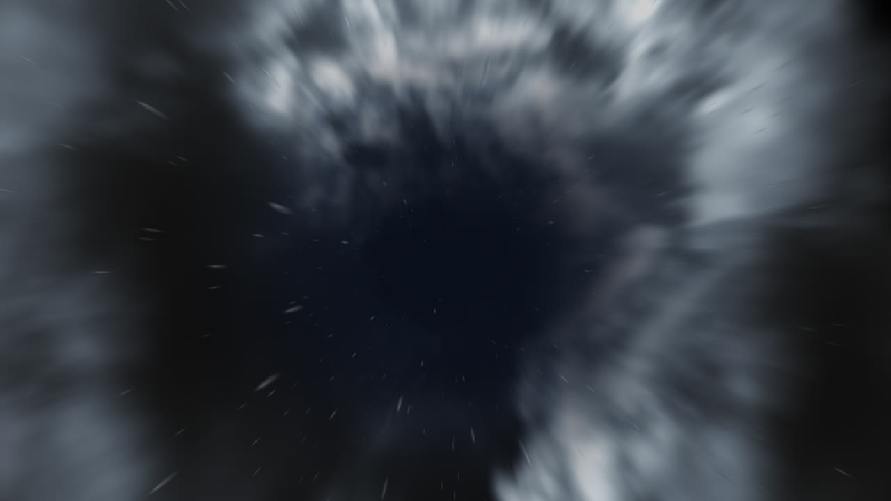 Abstract Wormhole through Space and City Lights