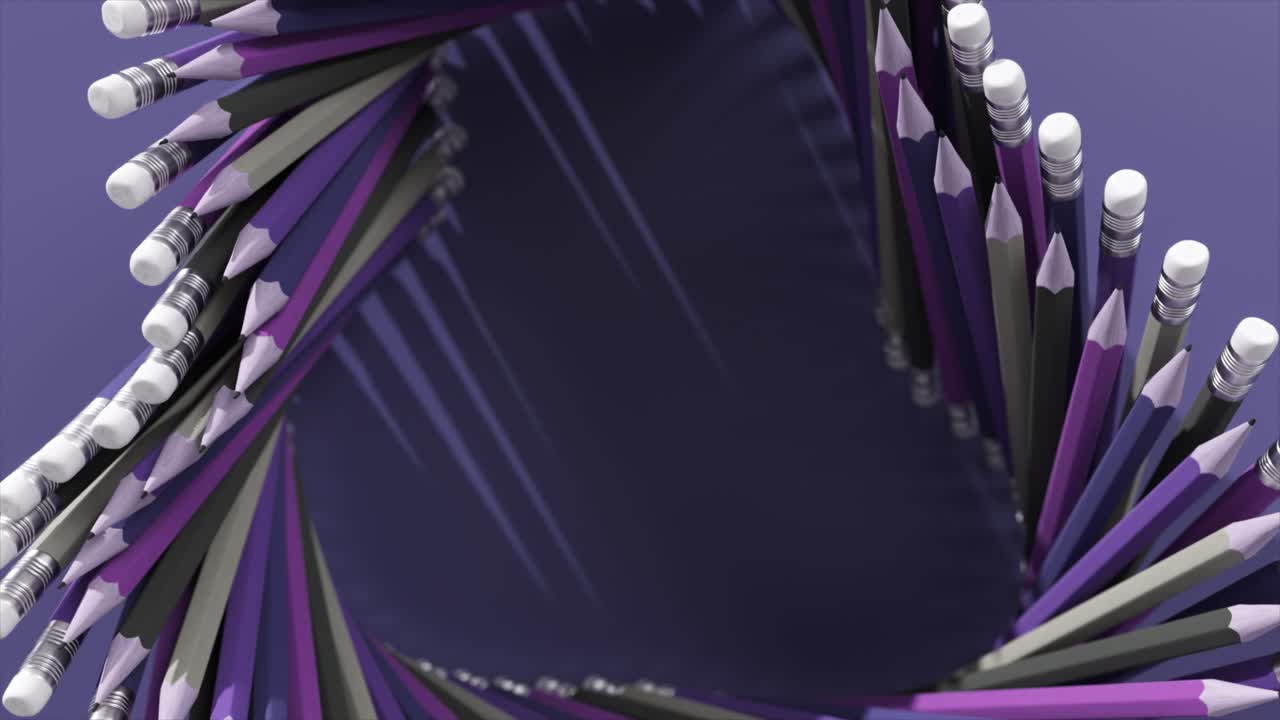 espiral abstracta de lápices