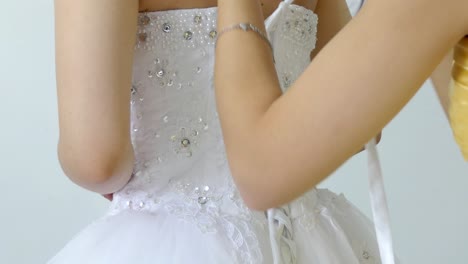 wide-shot-of--bride---bridemaid-wedding-dress