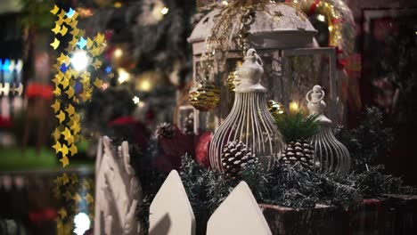 la decoración celebra la fiesta de navidad.