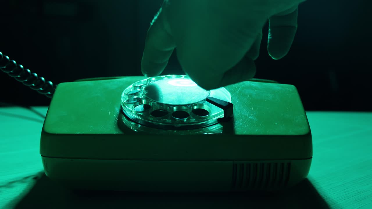 Retro vintage phone, A yellow rotary telephone is displayed on a wooden desk, adding a nostalgic touch