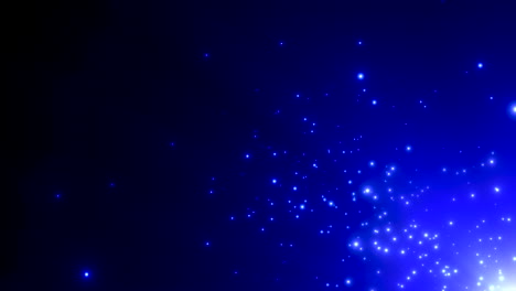 blue stars and glitters in dark and deep galaxy 1