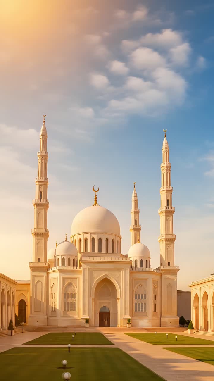 Eid al-Adha Moschea Sfondo islamico 4K