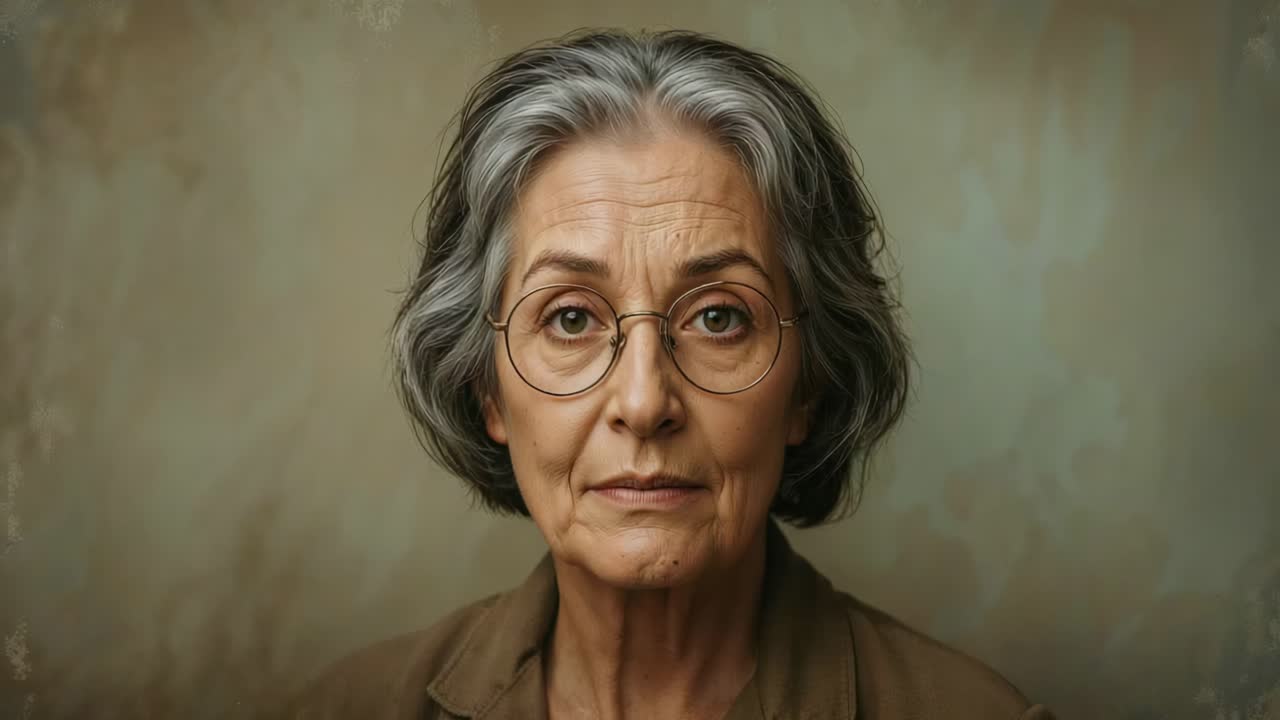 Portrait of a Thoughtful Older Woman