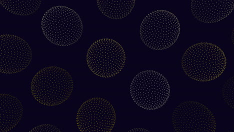 Dynamic-pattern-of-varying-sized-dots-on-black-background