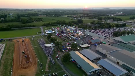 vista aérea de drones de los recintos feriales