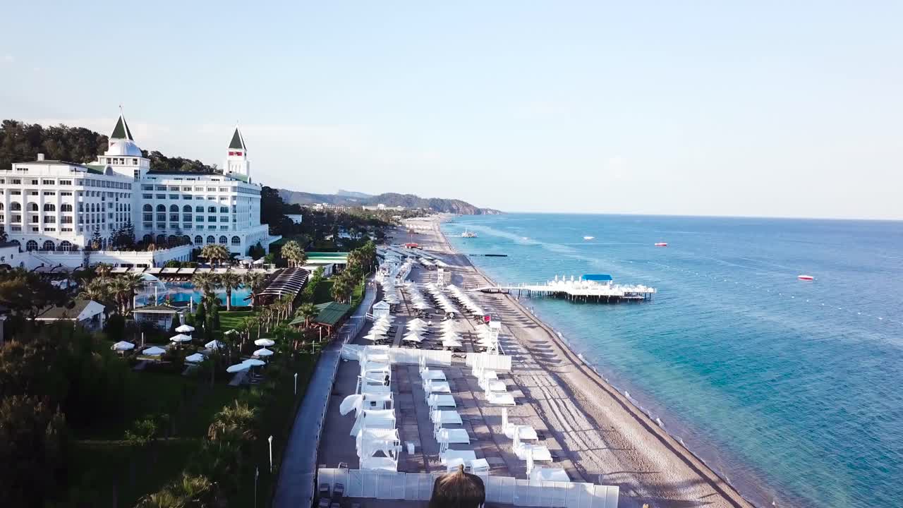 럭셔리 해변 리조트 공중 전망