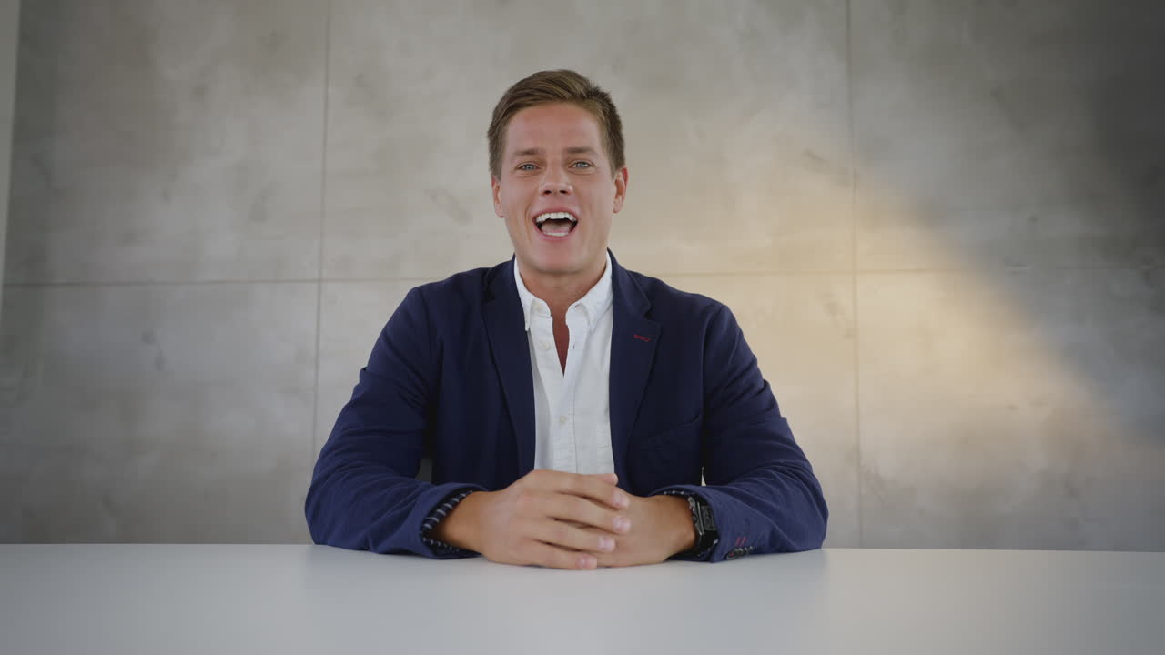 Businessman in Office Setting