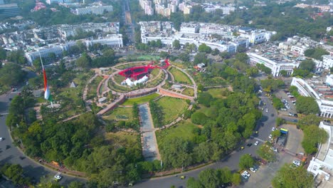 Neu-Delhi-Connaught-Place-Luftaufnahme