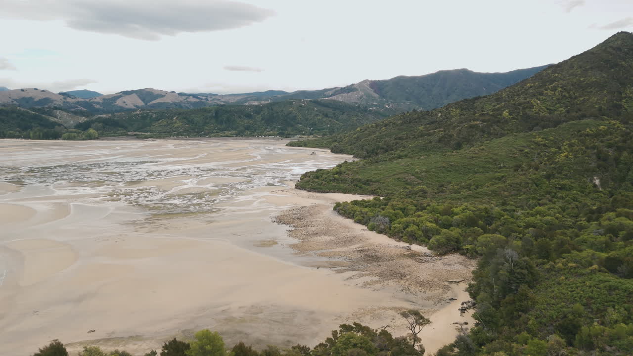 Coastal Landscape of a Bay in New Zealand