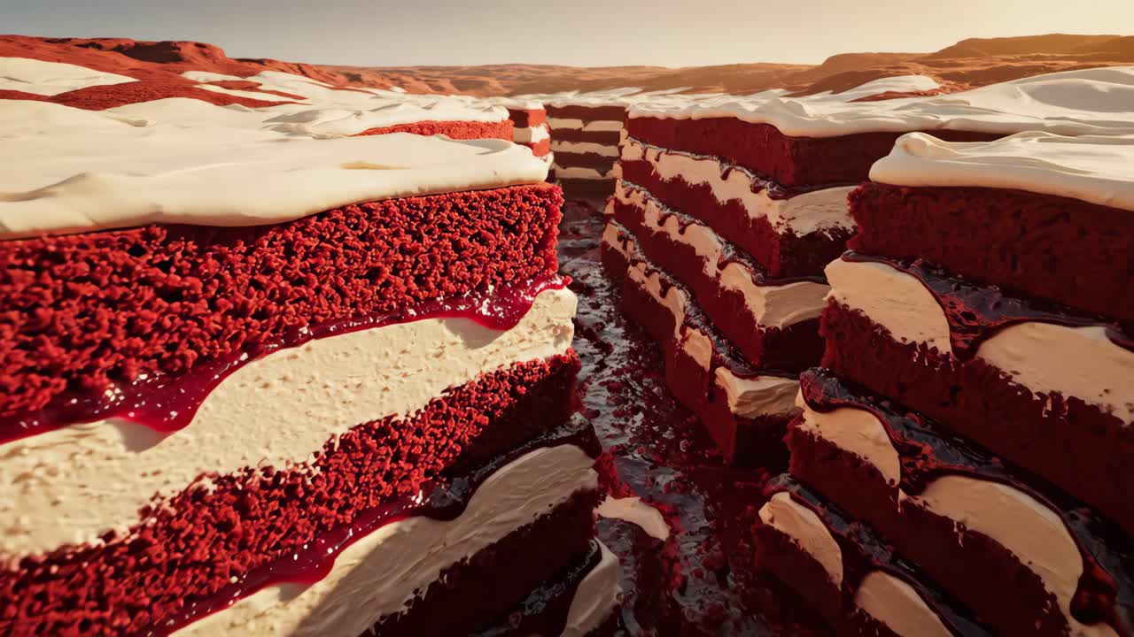 Red Velvet Cake Landscape