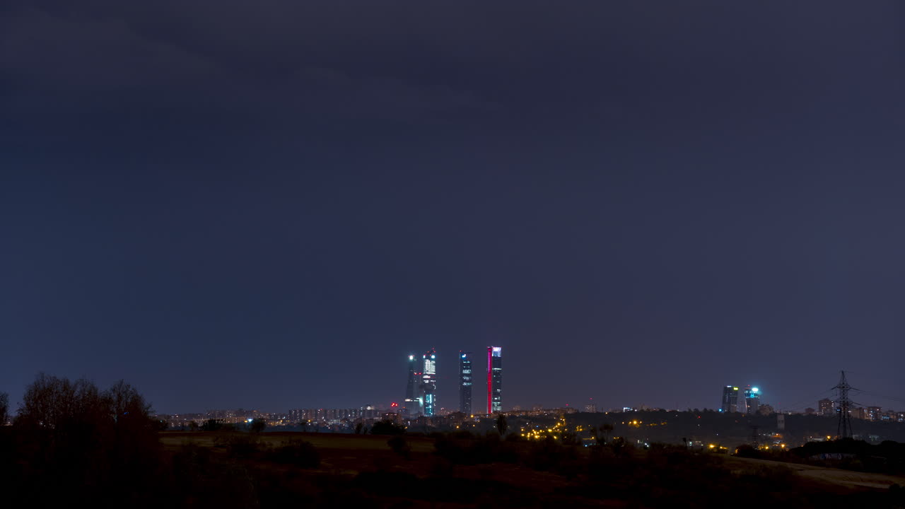 마드리드의 폭풍우 치는 밤