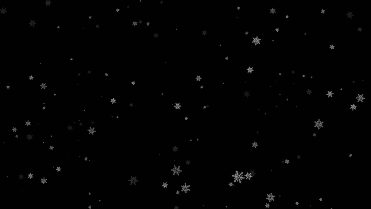 Snowflakes on Green and Black Backgrounds