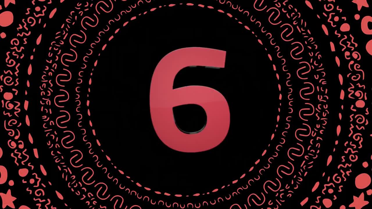 Animated countdown video