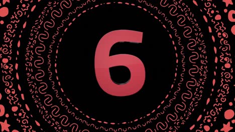 Animated countdown video
