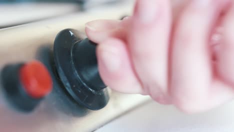 ajuste de una estufa de gas
