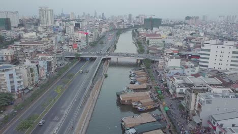 aerial flyover of river 2