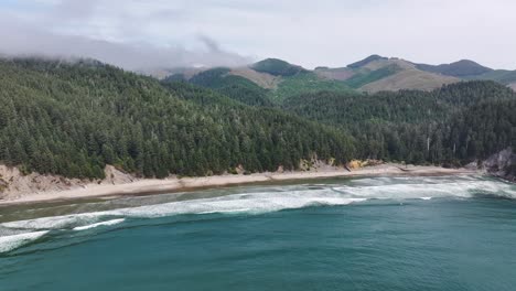 fotografía aérea de la costa de oregon