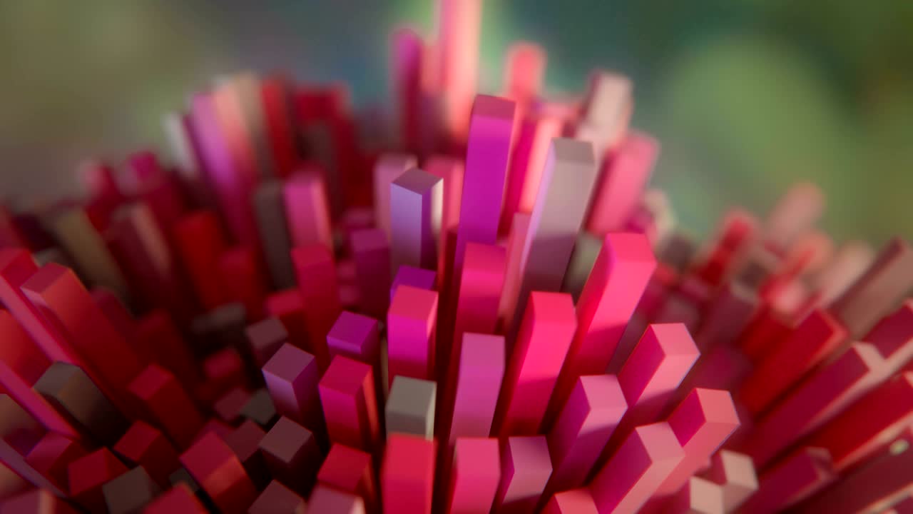 4K Futuristic Molecular Structure.