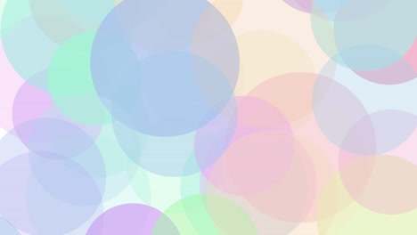 abstract pastel circles texture, stop motion animation