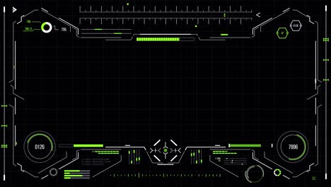 futuristic user interface with hud and infographic elements.