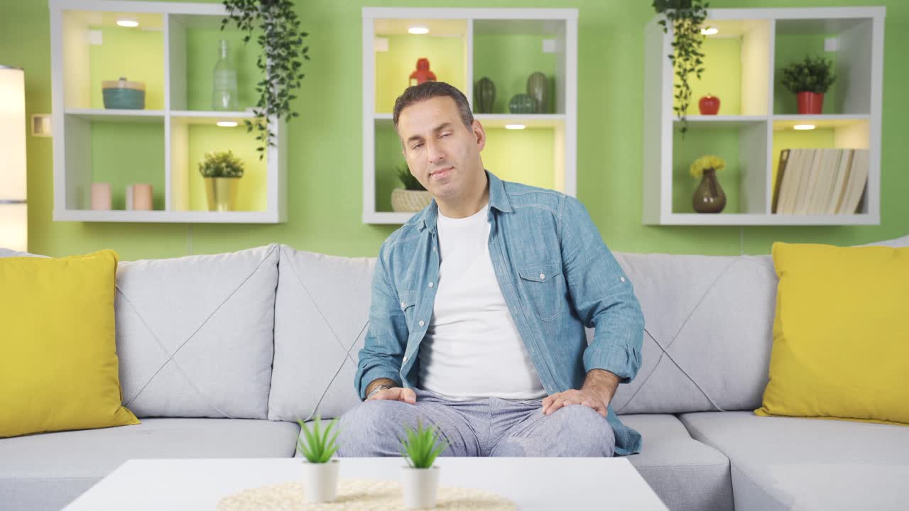 부정적인 제스처가 아닌, "아니오"라고 말하는 사람입니다.