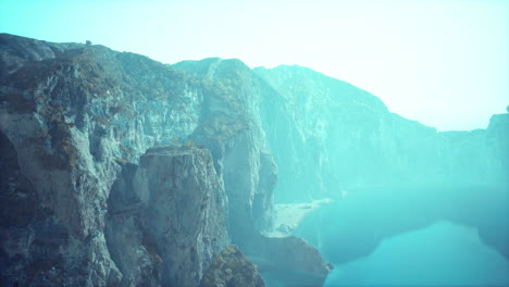 serene mountain lake landscape