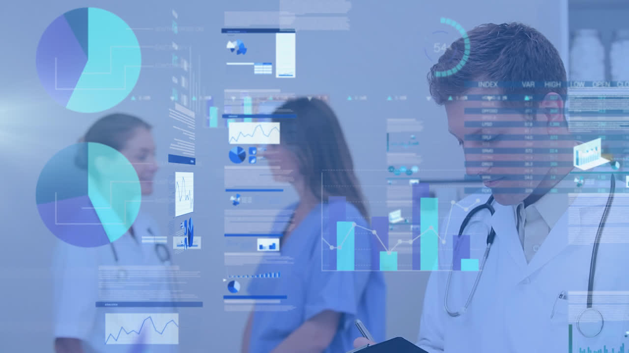 Animation of data processing over diverse doctors