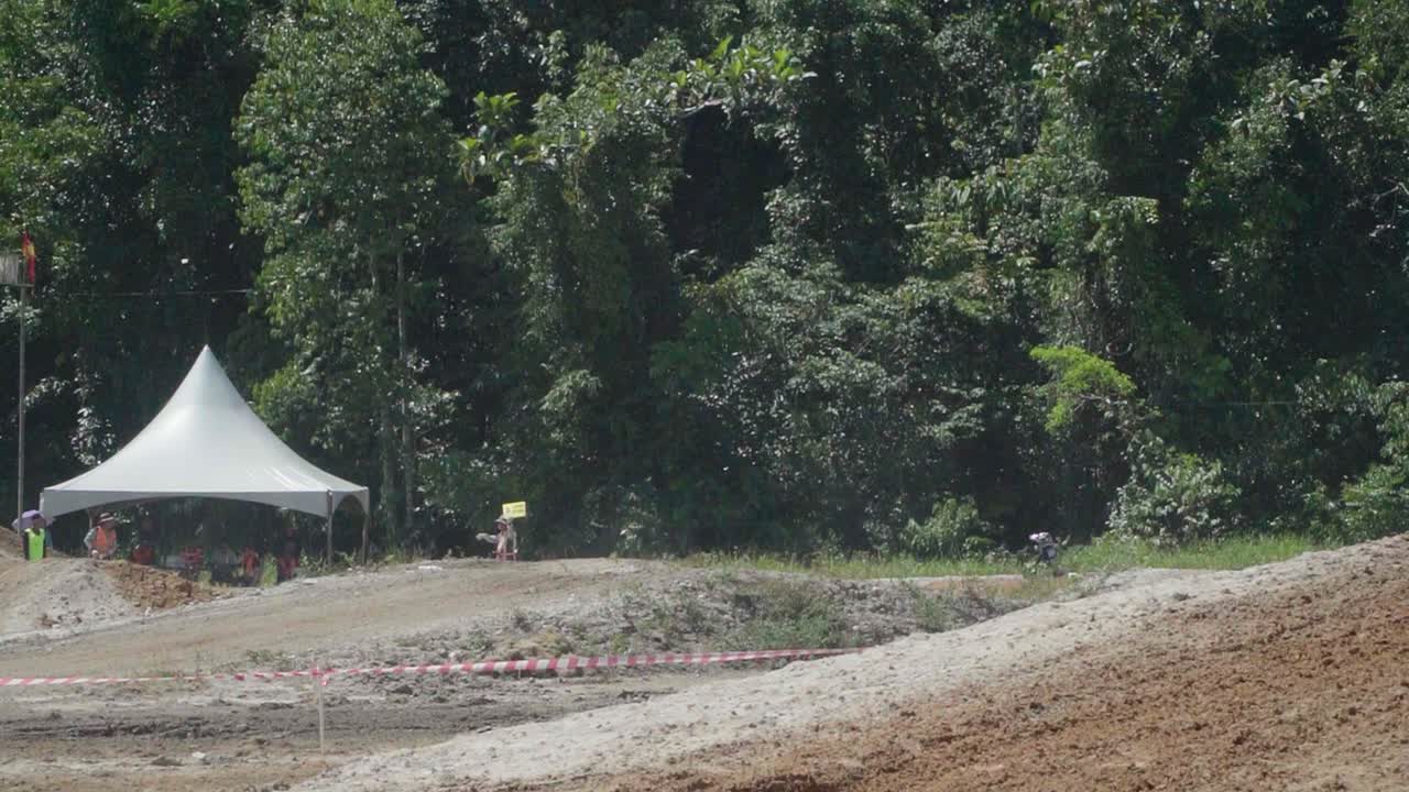 Serikin Bau Motocross,Dirt Bike Race,Kuching,Borneo.
