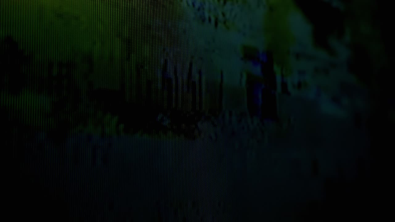 Glitch, Color Digital Pixel Interference, Screen Distortion, No Signal. 4K