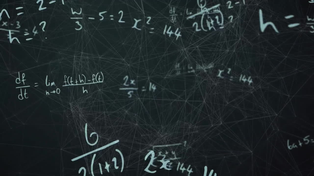 animación de ecuaciones matemáticas sobre conexiones