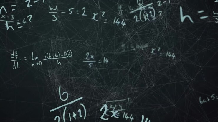 Animation of mathematical equations over connections