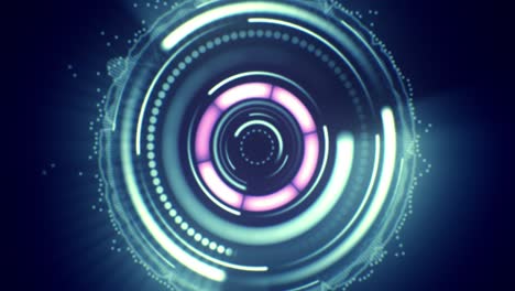futuristic touch screen user interface hud animation concept