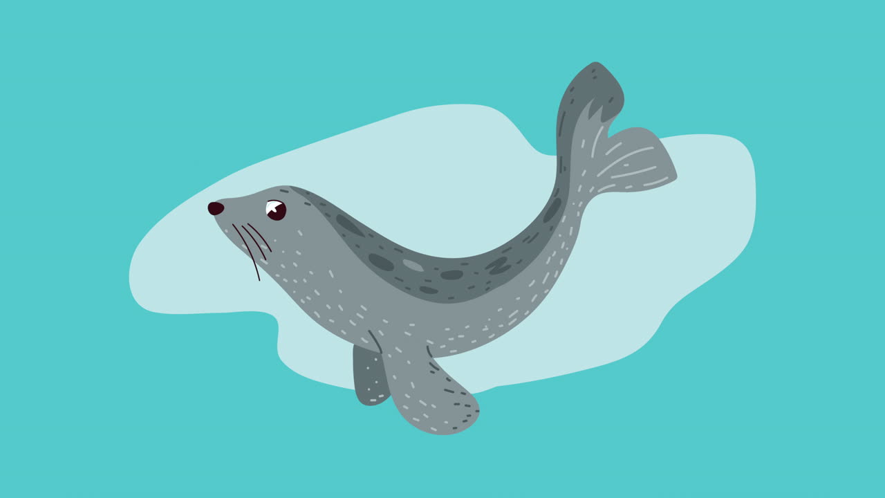 생태학 애니메이션 - 해파리 수영