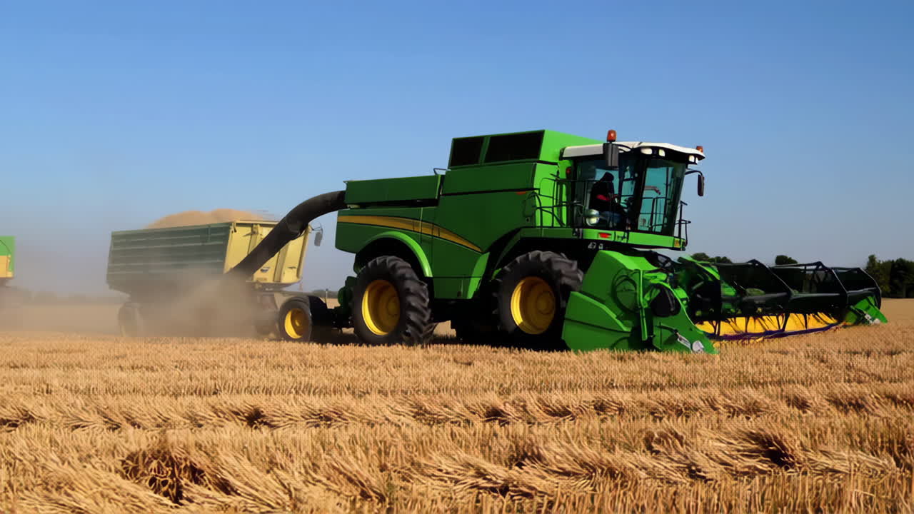 작물 수확기 밀 수확