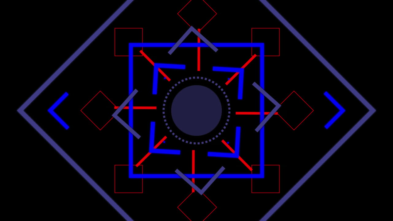 líneas y formas de colores que se mueven sobre un fondo negro