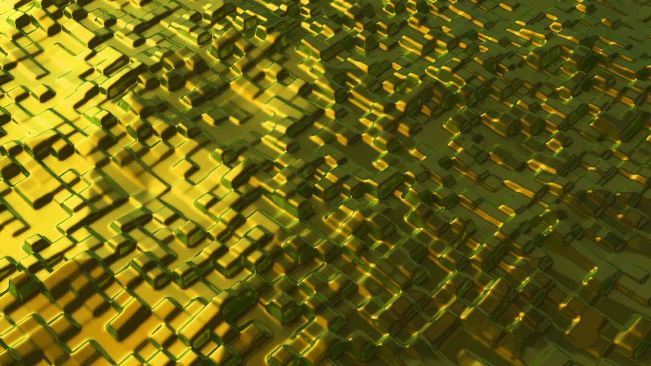 보라색 격자, 매끄러운 사각형, 세포 구조 표면, 문서, 보고서 및 프레젠테이션을위한 현대적인 배경 템플릿, 4k의 원활한 루프 3d 애니메이션