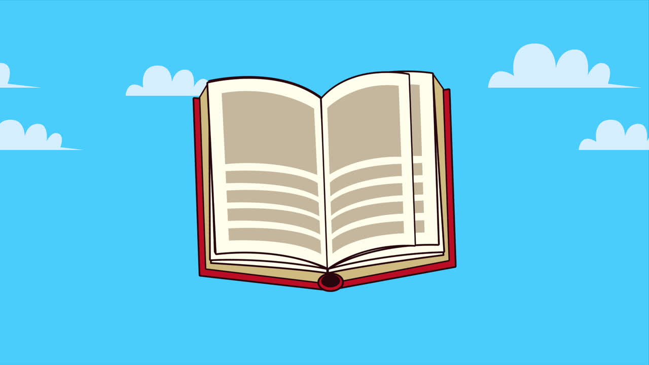 libro de texto abierto literatura animación