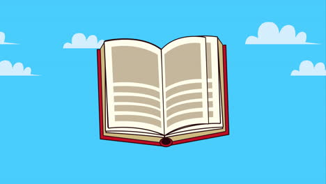 libro de texto abierto literatura animación