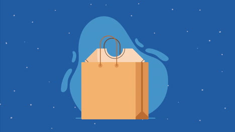 shopping bag with shirt animation