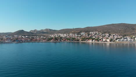 various drone shots in beautiful urla, izmir - the third largest city in turkey