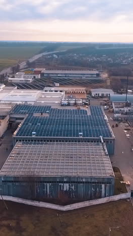 solar panel rooftop. aerial view of new energy solar photovoltaic panels outdoors on rooftop