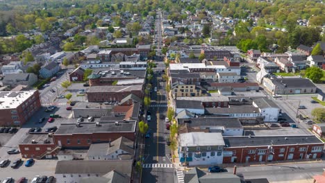 small american town in spring