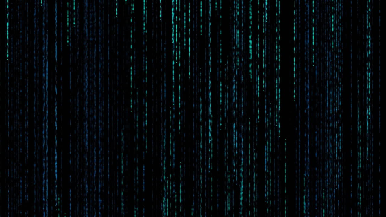 Animation of light and horizontal blue lines of interference on black background