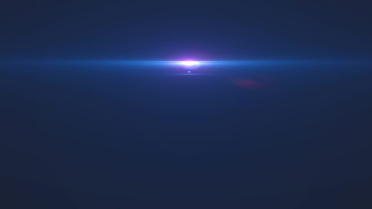 animación digital de un punto de luz que se mueve contra un fondo azul