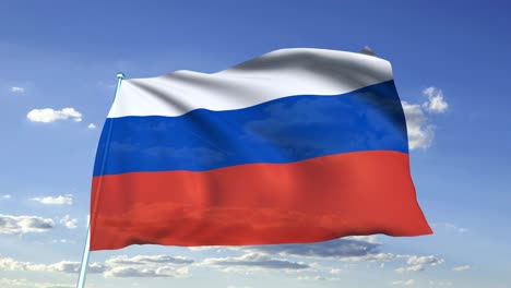 flag of russian federation (looping)