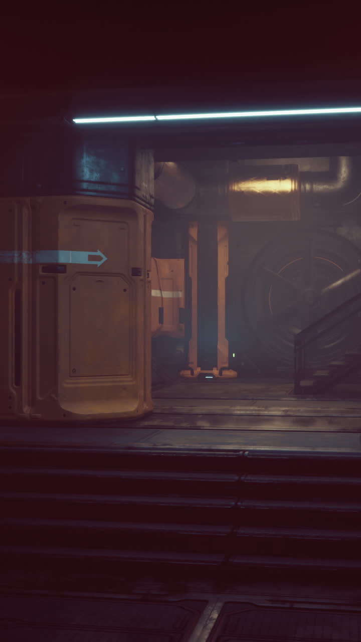 반사 벽이 있는 빈 복도