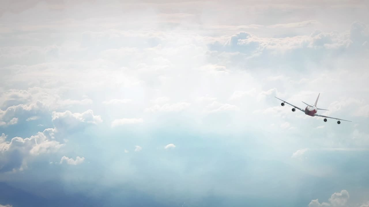 самолет в небе