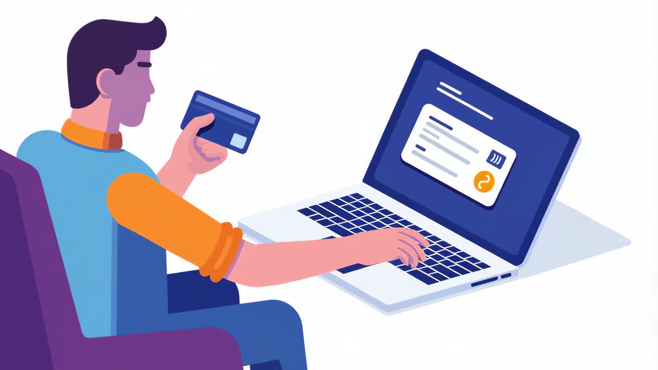 Online shopping with a credit card